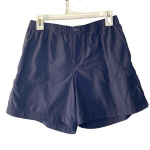 Columbia Walnut River Cargo Shorts Women’s Medium Navy Blue Lightweight Outdoor